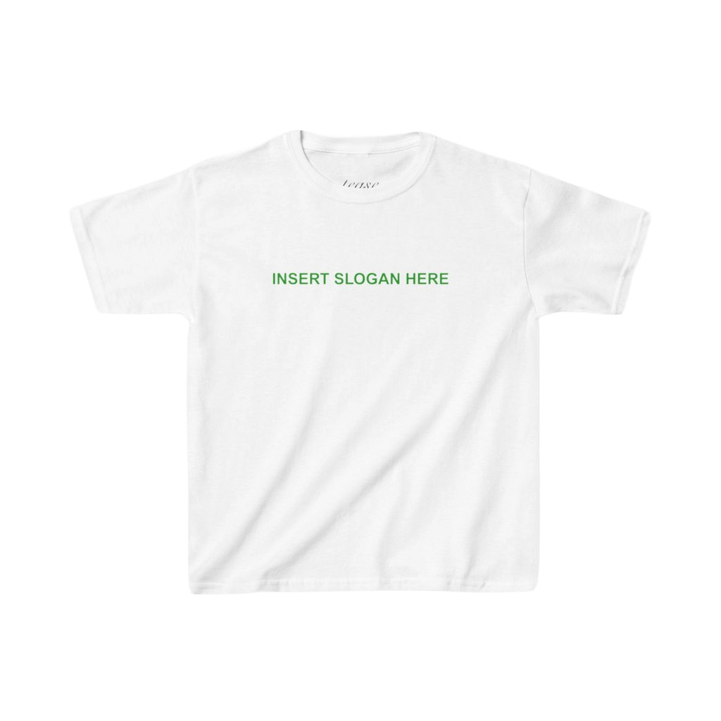 insert slogan here baby tee