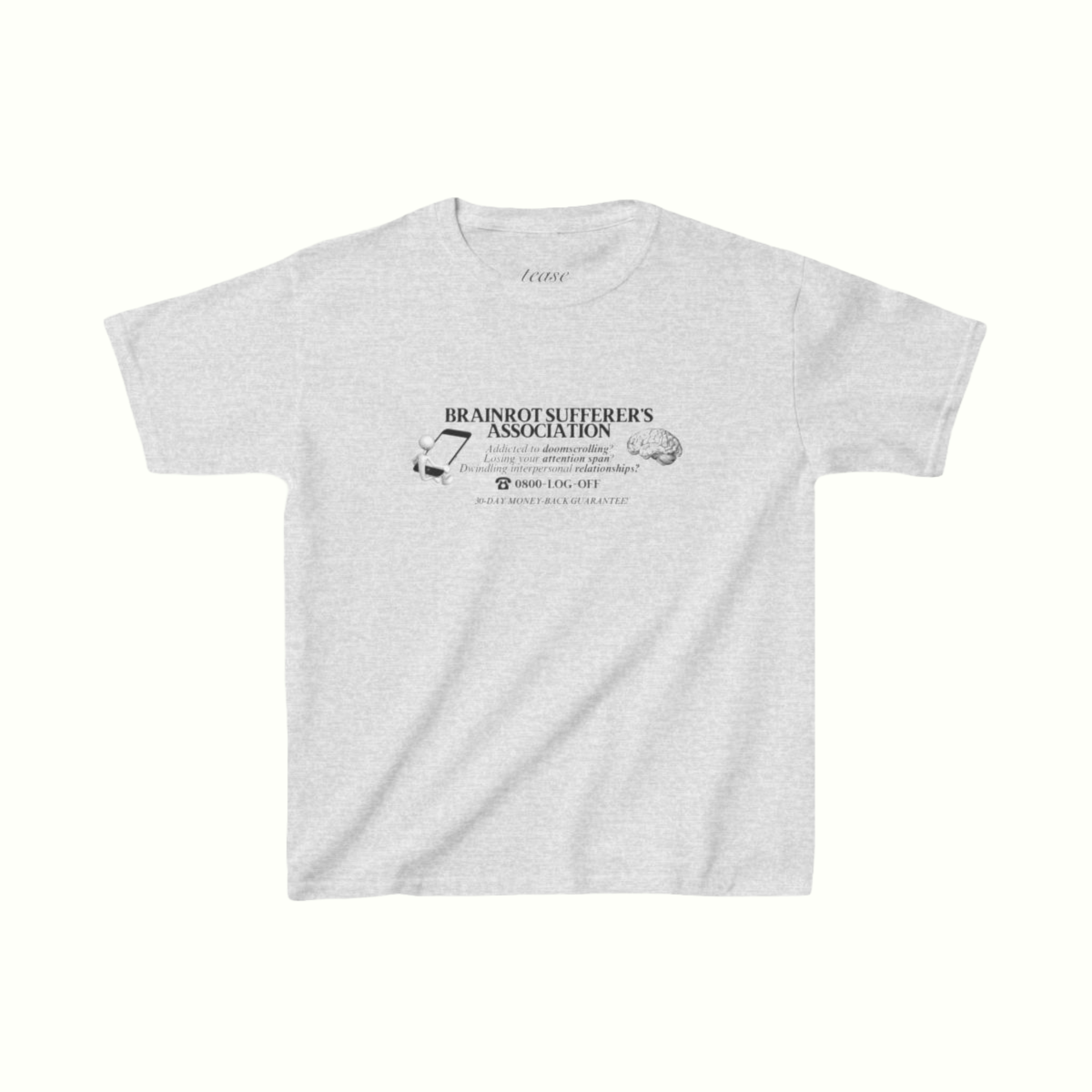 brainrot association slogan tee