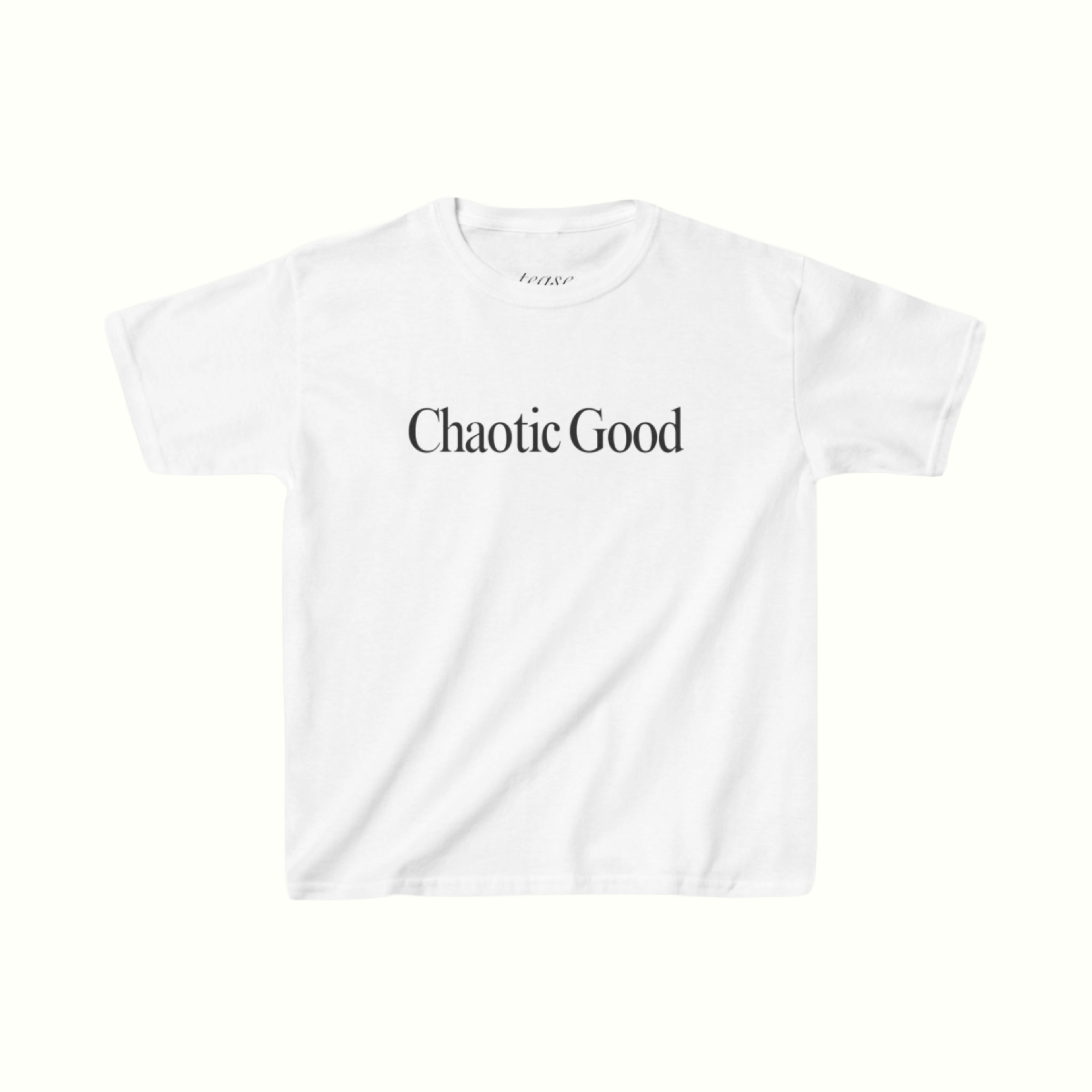 chaotic good slogan tee