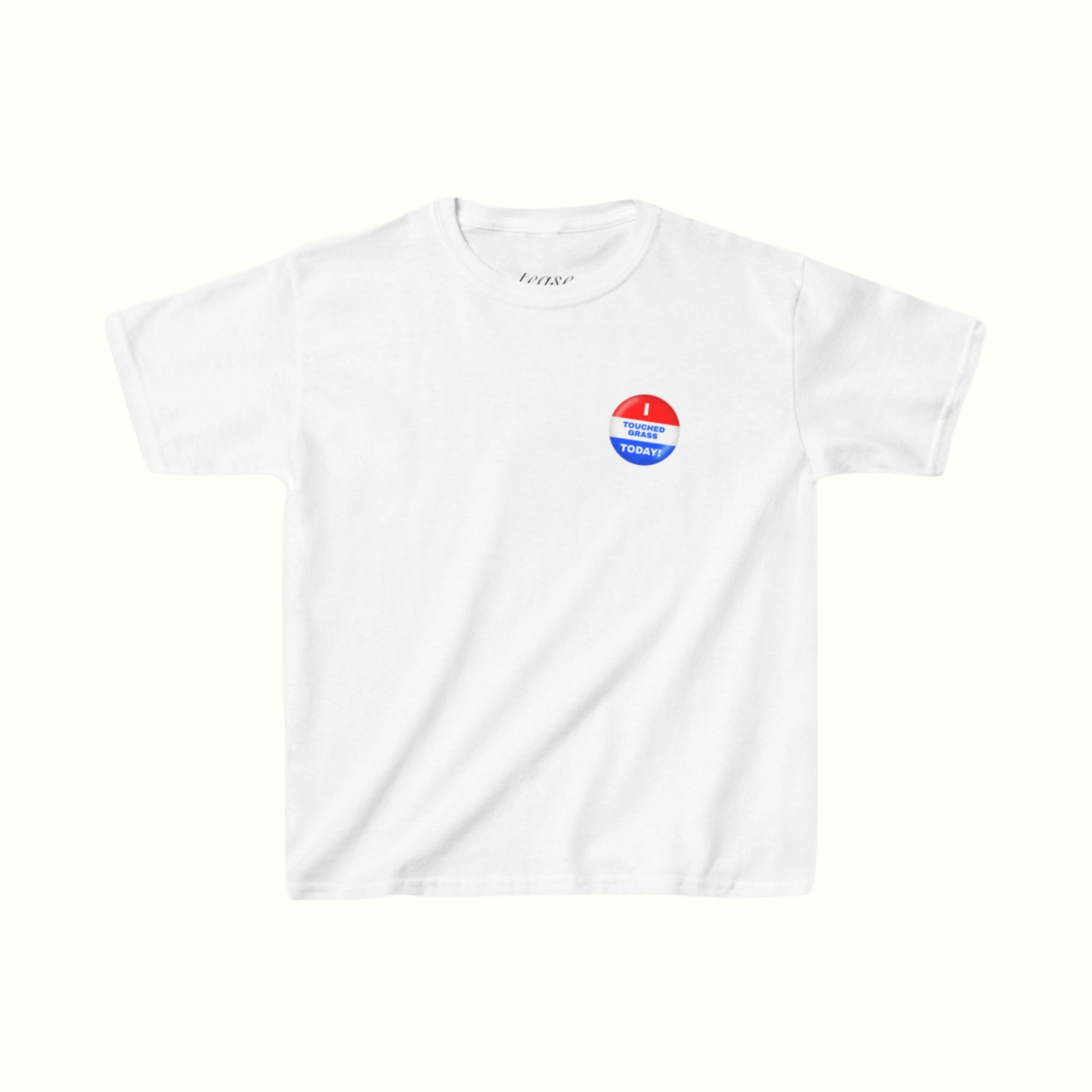 i touched grass today slogan tee